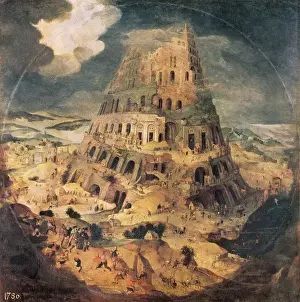 Tower Of Babel Art Prints: Construction of the Tower of Babel