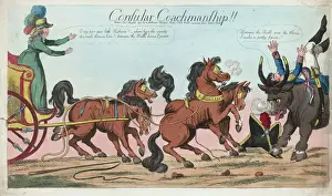British Satire Art Prints: Consular coachmanship