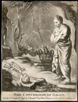 Historical Medical Illustrations Prints: Conversion of Galen