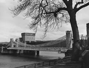 Thomas Telford Bridge Prints: Conway Castle Bridge