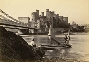 Conwy Castle Wales - from the landing place Conwy Castle Wales - from the landing place