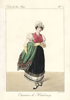Cook from Hamburg, Germany, 19th century Cook from Hamburg, Germany, 19th century