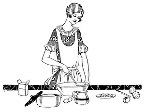 Cooking Techniques Prints: Cook Stirring