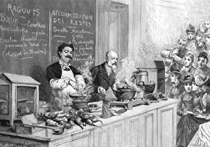 Women In The Kitchen Prints: Cookery lesson, 1885