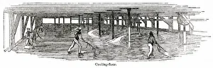 Cooling floor at a distillery, south-west London Cooling floor at a distillery, south-west London