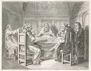 Polish Astronomer Prints: Copernicus Explains Idea