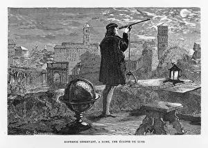 Historical Astronomy Art Prints: Copernicus / Lunar Eclipse
