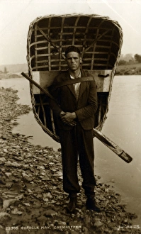 Coracle Man, Carmarthen, Carmarthenshire Coracle Man, Carmarthen, Carmarthenshire