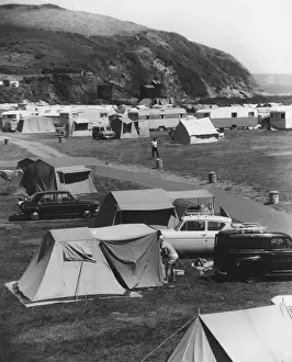Cornwall Tourist Attractions Prints: Cornish Caravan Park