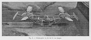 French Aviation History Prints: Cornu Helicopter 2