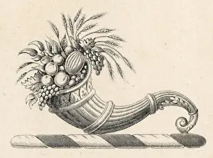 Cornucopia Print: A Symbol of Abundance