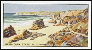 Coastal Walks In Cornwall Prints: Cornwall / Bedruthan Steps