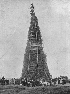 Coronation bonfire at Whitehaven, 1902 Coronation bonfire at Whitehaven, 1902
