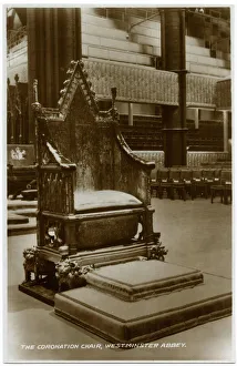 The Coronation Chair with the Stone of Scone The Coronation Chair with the Stone of Scone