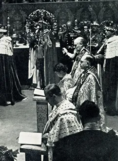Coronation of Elizabeth II in Westminster Abbey, London Coronation of Elizabeth II in Westminster Abbey, London