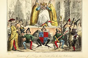The coronation of King Henry IV of England with a The coronation of King Henry IV of England with a