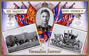 Coronation Souvenir Card - King George VI Coronation Souvenir Card - King George VI