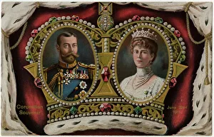 Coronation Souvenir Postcard - King George V and Queen Mary Coronation Souvenir Postcard - King George V and Queen Mary