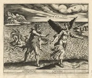 Ancient Greek Gods And Goddesses Prints: Coronis (Crow)
