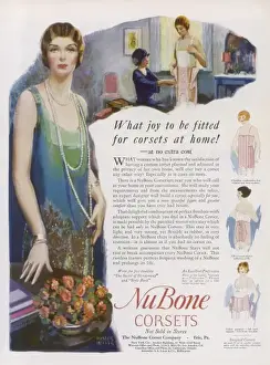 1920s Fashion Accessories Prints: Corsets at home 1925