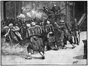 Print of Cortes Dissolved by General Pavia