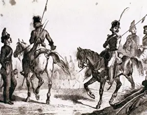 Russian Cossacks Prints: Cossacks. Engraving