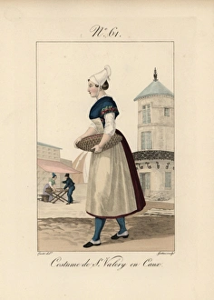 Costume of a shrimp merchant at St Valery en Costume of a shrimp merchant at St Valery en
