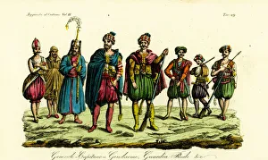 Costumes of Berber soldiers, Tunis, 1828 Costumes of Berber soldiers, Tunis, 1828