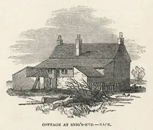 English Countryside Cottages Prints: Cottage from the Back