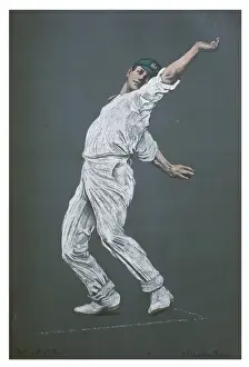 Historical Cricket Images Prints: A Cotter - Cricketer