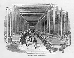 Lancashire Cotton Mill Prints: Cotton Mill Interior