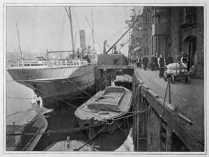 London Industrial Heritage Prints: COTTONs WHARF 1900