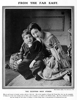 Countess Hoey Stoker and son Countess Hoey Stoker and son