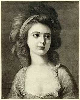 Prints of Engraving after a portrait of Countess Potocka by Angelica Kauffman reproduced in The Illustrated London News. CLAUDINE POTOCKA (nee Dzalynska) Switzerland Prints: Countess Claudine Potocka Print, Polish Patriot