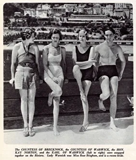 Two countesses and an Earl on the Riviera, France Two countesses and an Earl on the Riviera, France