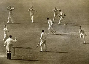 County Cricket Match in 1939 - a wicket for Gover of Surrey County Cricket Match in 1939 - a wicket for Gover of Surrey