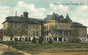 County Poor House, Burlington, Iowa Print