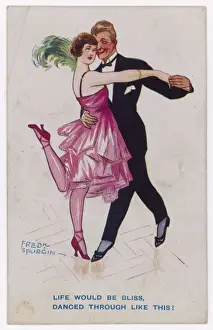 Vintage Couple Dancing Prints: Couple Dancing C. 1920