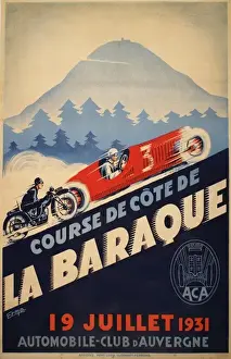 Vintage Cycling Photos Prints: Course de Cote de la Barque