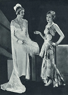 Court gown and evening dress for the opera, 1930 Court gown and evening dress for the opera, 1930