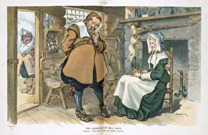 Puck Magazine Cartoons Online Prints: The courtship of Bill Taft