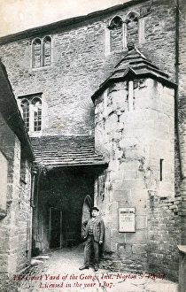 Courtyard of the George Inn, Norton St Philip, Somerset Courtyard of the George Inn, Norton St Philip, Somerset
