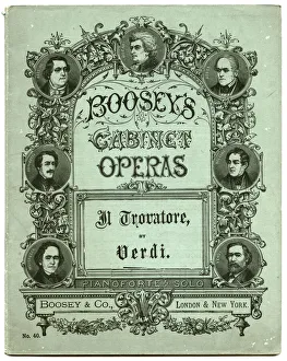 Front cover, Boosey's Cabinet Operas, Il Trovatore, Verdi Front cover, Boosey's Cabinet Operas, Il Trovatore, Verdi