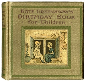 Cover design, Kate Greenaways Birthday Book for Children Cover design, Kate Greenaways Birthday Book for Children