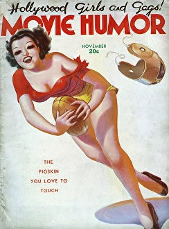 Cover design, Movie Humor magazine, November 1937 Cover design, Movie Humor magazine, November 1937