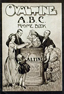 Cover design, Ovaltine ABC Rhyme Book Cover design, Ovaltine ABC Rhyme Book