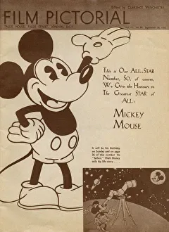 Cover of Film Pictorial - September 1933 - Mickey Mouse Cover of Film Pictorial - September 1933 - Mickey Mouse