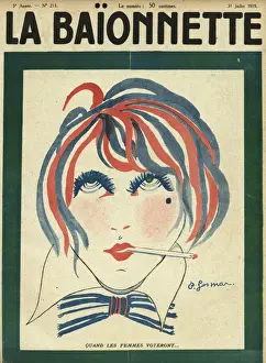 La Baionnette Front Cover Print, 1919