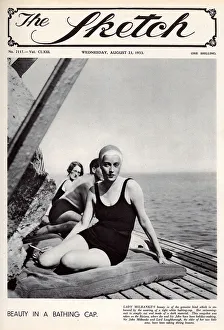 Front cover, Lady Milbanke, Beauty in a Bathing Cap Front cover, Lady Milbanke, Beauty in a Bathing Cap