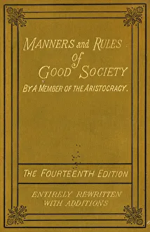 Front cover of Manners and Rules of Good Society Front cover of Manners and Rules of Good Society